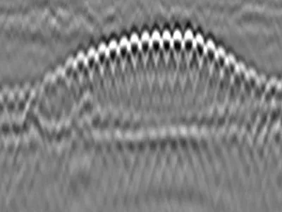 Double treillis resserré dans une dalle en béton armé avec variations d’enrobage