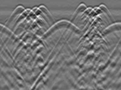 Circular Reinforced Concrete Column : Perimeter Scan and Rebar Repositioning in Section View