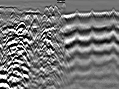 Industrial Slab GPR Survey: Heterogeneous Reinforcement and Subgrade, Inputs for Bearing Capacity Assessment